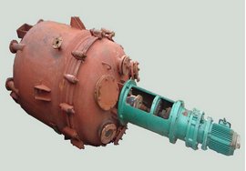 二手200L搪瓷电加热反应釜