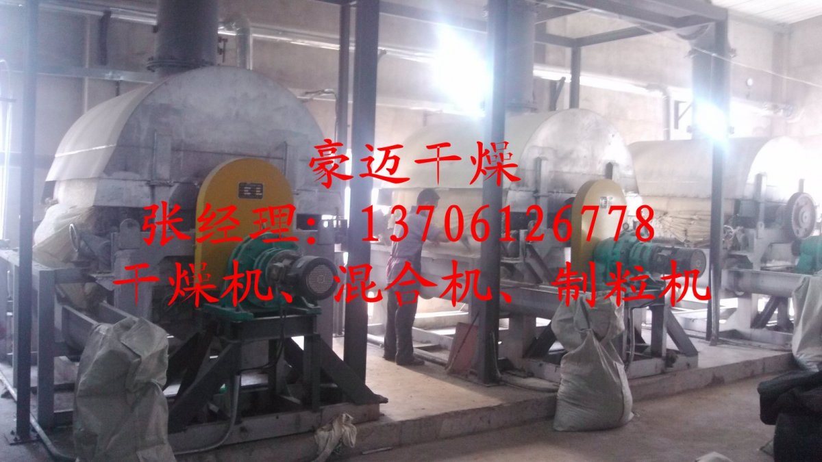物料量900Kg/h酵母细胞壁滚筒刮板干燥机